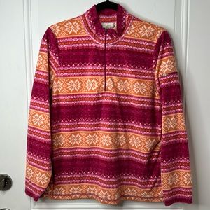 L.L Bean quarter zip up sweater